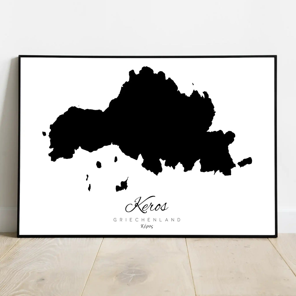Silhouette de l'île de Crète Grèce
