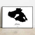 Silhouette de l'île de Crète Grèce