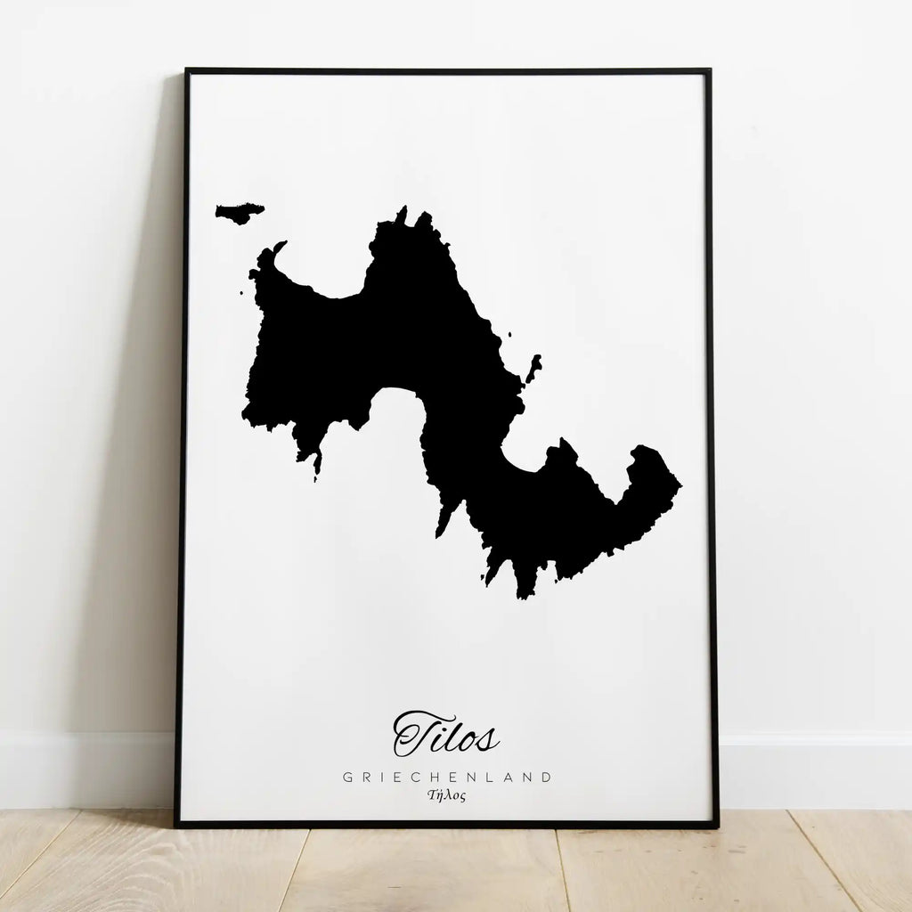 Silhouette de l'île de Crète Grèce