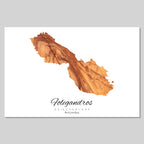Folegandros Island Silhouette Contour Outline Greece
