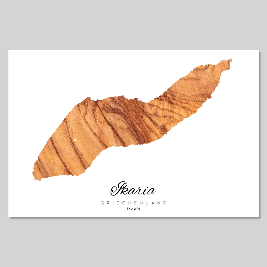 Ikaria Insel Silhouette [POSTER]