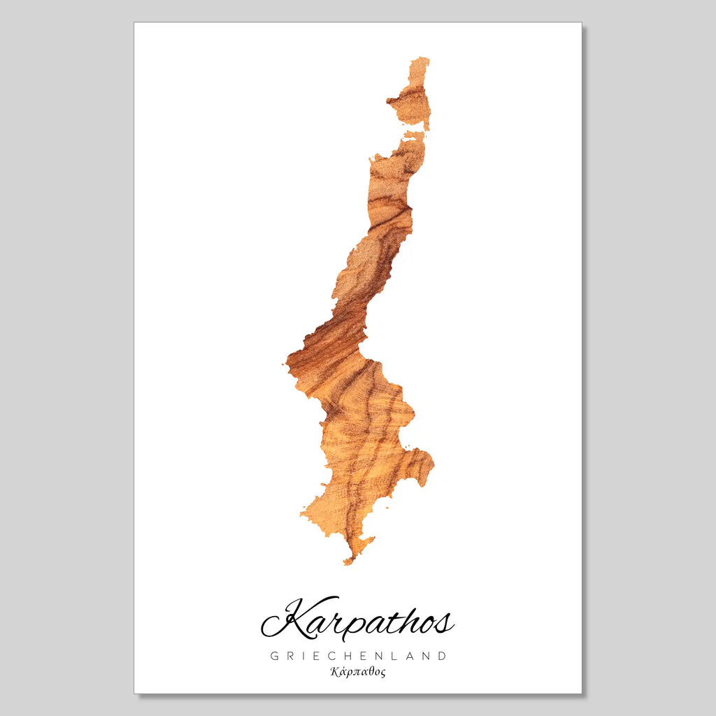 Silhouette de l'île de Crète Grèce