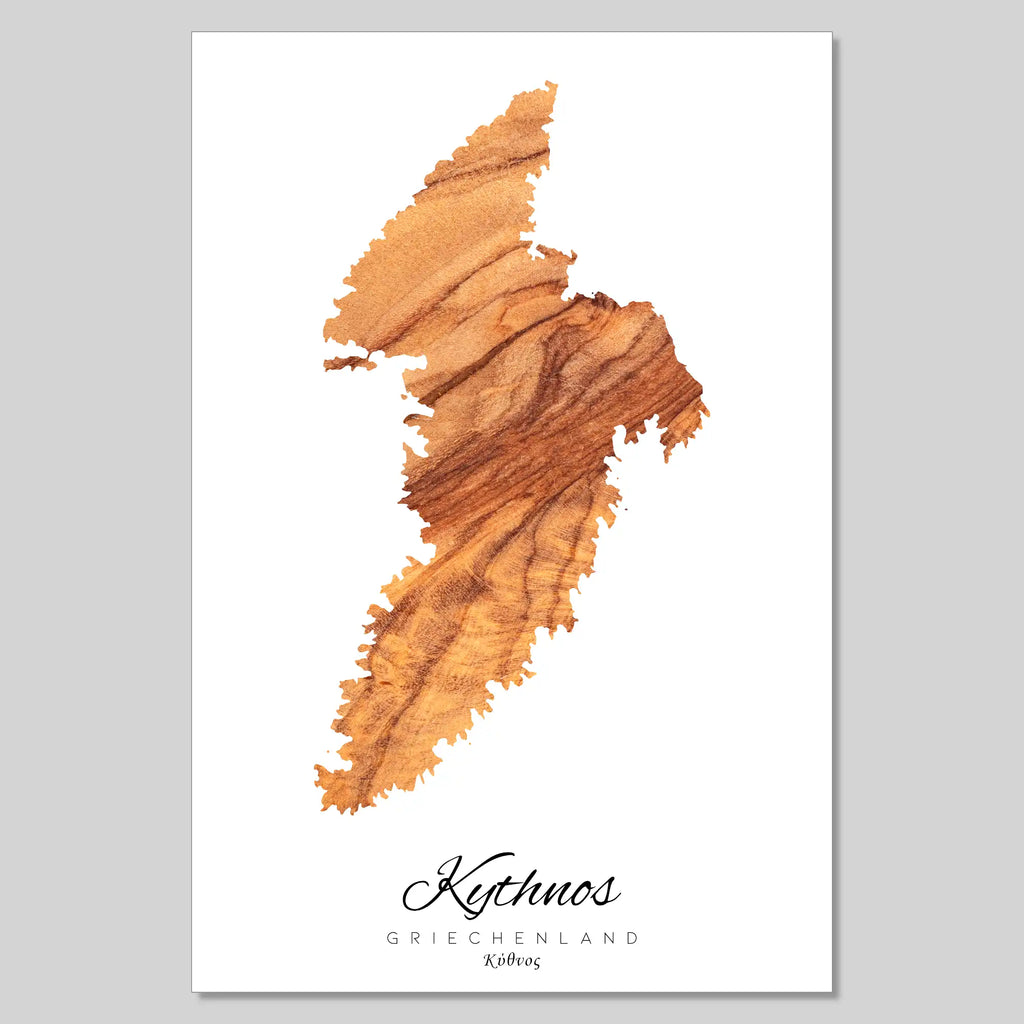 Silhouette de l'île de Crète Grèce
