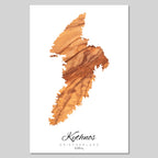 Silhouette de l'île de Crète Grèce