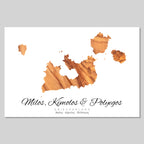 Silhouette de l'île de Crète Grèce