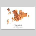 Silhouette de l'île de Crète Grèce