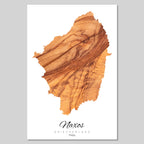 Silhouette de l'île de Crète Grèce