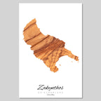 Silhouette de l'île de Crète Grèce