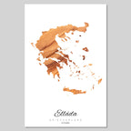 Greece silhouette contour outline