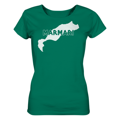 Marmari Kos Island Silhouette - Ladies Organic Shirt