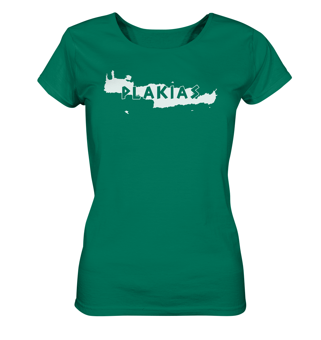 Plakias Crete Silhouette - Ladies Organic Shirt