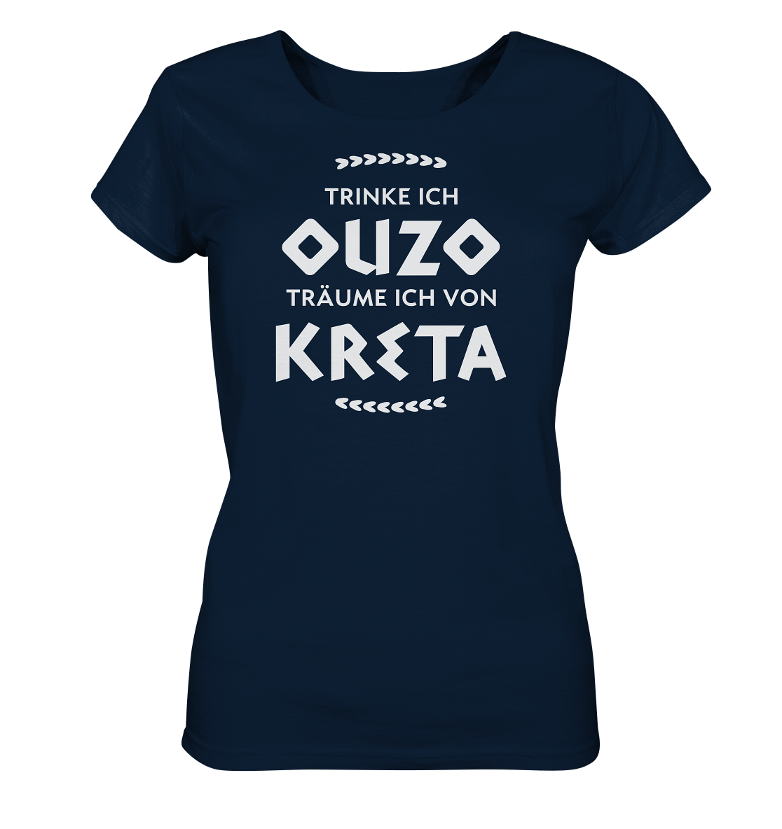 When I drink Ouzo I dream of Crete - Ladies Organic Shirt