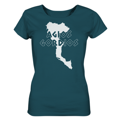 Agios Gordios Korfu Silhouette - Ladies Organic Shirt