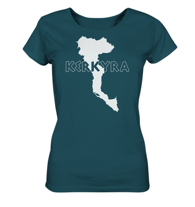 Kerkyra Corfu Silhouette - Ladies Organic Shirt