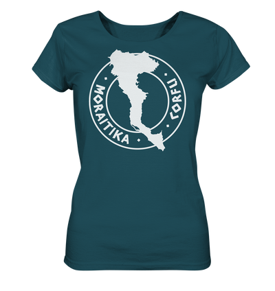 Corfu Moraitika Silhouette Stempel - Ladies Organic Shirt