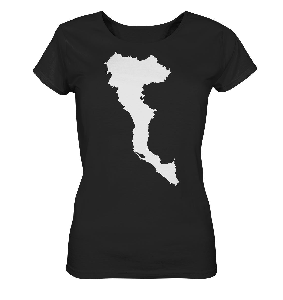 Corfu Insel Silhouette - Ladies Organic Shirt