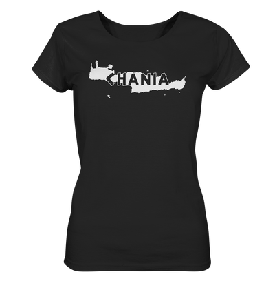 Chania Crete Silhouette - Ladies Organic Shirt