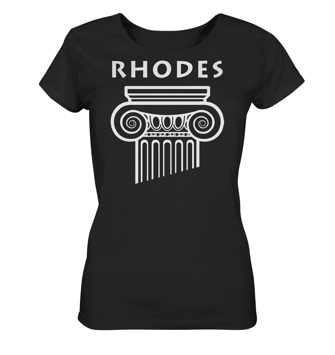Rhodes Griechischer Säulenkopf - Ladies Organic Shirt
