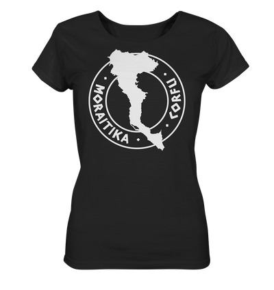 Corfu Moraitika Silhouette Stamp - Ladies Organic Shirt