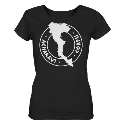 Corfu Acharavi Silhouette Stempel - Ladies Organic Shirt