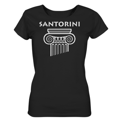Santorini Greek Column Head - Ladies Organic Shirt