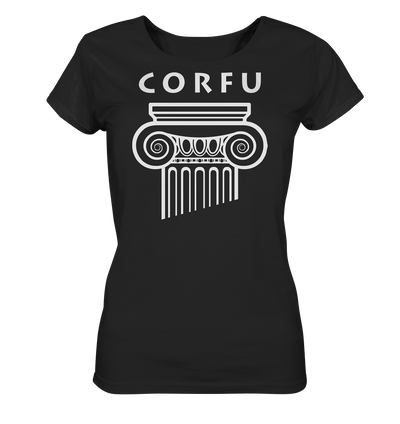 Corfu Greek Column Head - Ladies Organic Shirt