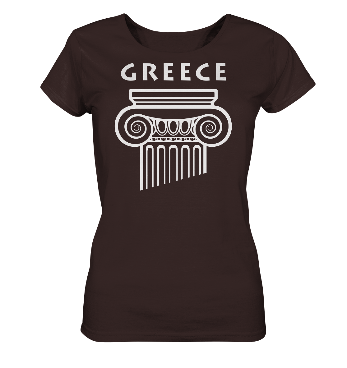 Greece Griechischer Säulenkopf - Ladies Organic Shirt