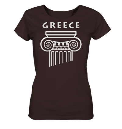 Greece Greek Column Head - Ladies Organic Shirt