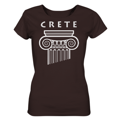 Crete Greek Column Head - Ladies Organic Shirt