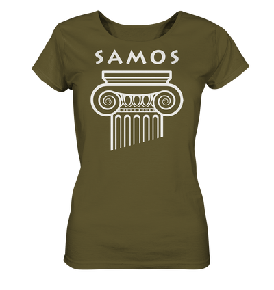 Samos Greek Column - Ladies Organic Shirt