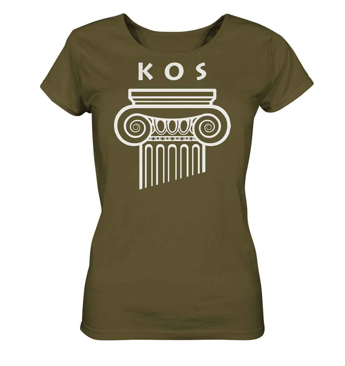 Kos Griechischer Säulenkopf - Ladies Organic Shirt