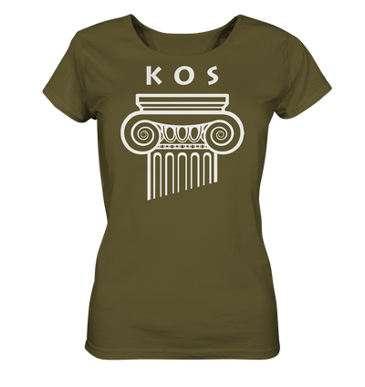 Kos Greek Column Head - Ladies Organic Shirt