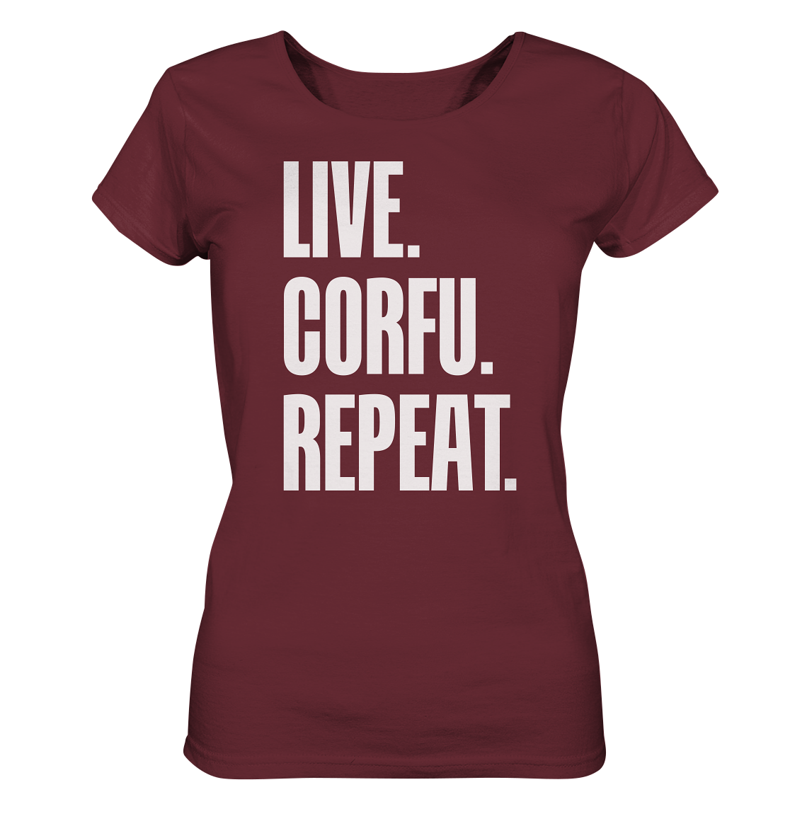 LIVE. CORFU. REPEAT. - Ladies Organic Shirt