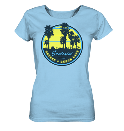 Santorini Greece Beach Life - Ladies Organic Shirt