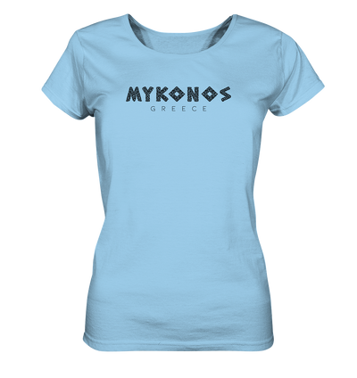 Mykonos Greece Mosaik - Ladies Organic Shirt