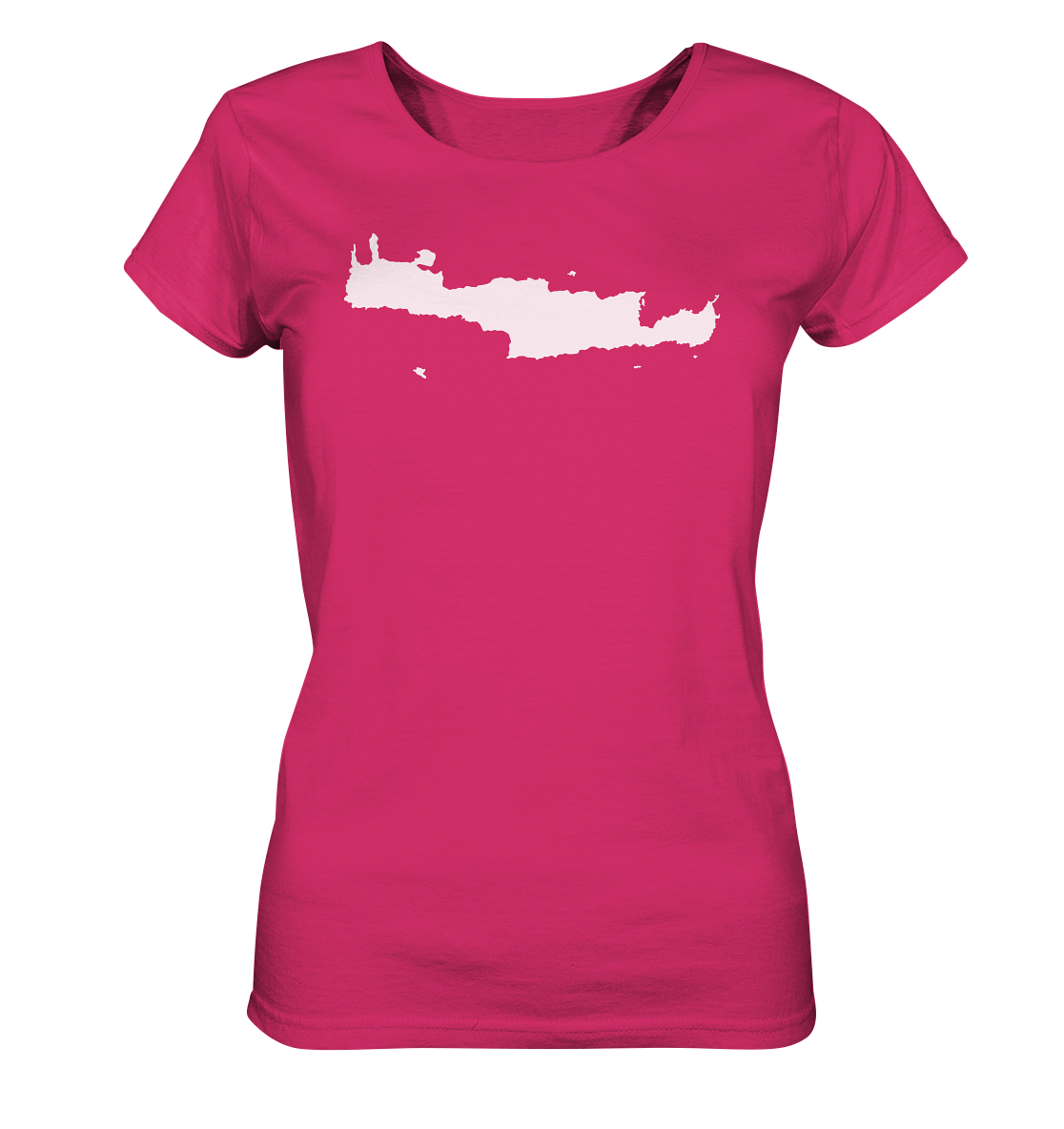 Kreta Insel Silhouette - Ladies Organic Shirt