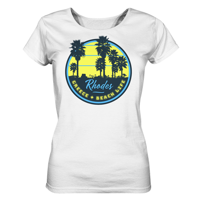 Rhodes Greece Beach Life - Ladies Organic Shirt