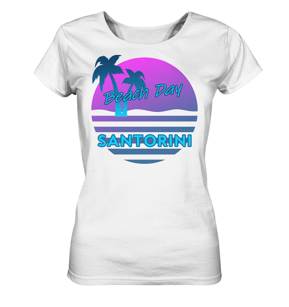 Beach Day Santorini - Ladies Organic Shirt