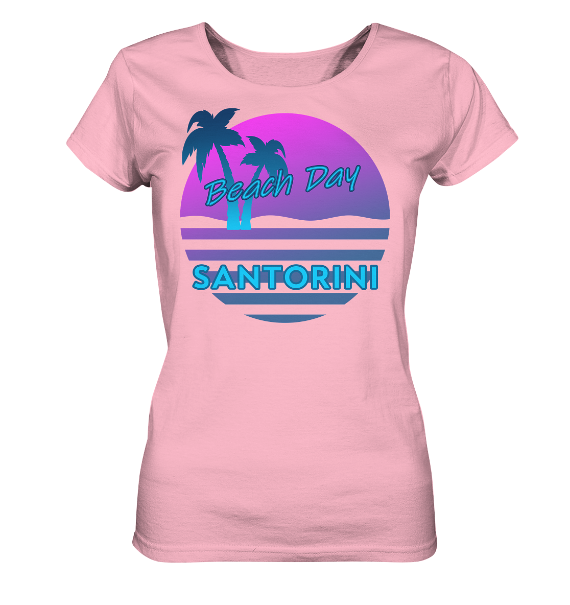 Beach Day Santorini - Ladies Organic Shirt