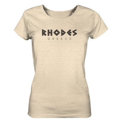 Rhodes Greece Mosaic - Ladies Organic Shirt