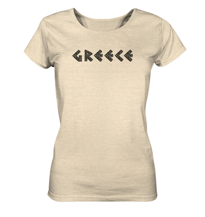 Greece Black Mosaic - Ladies Organic Shirt