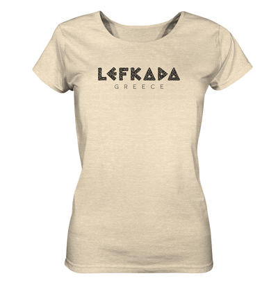 Lefkada Greece Mosaic - Ladies Organic Shirt