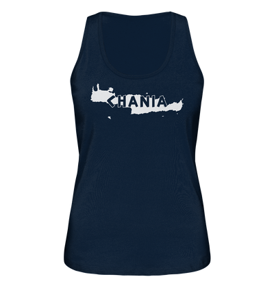 Chania Crete Silhouette - Ladies Organic Tank Top