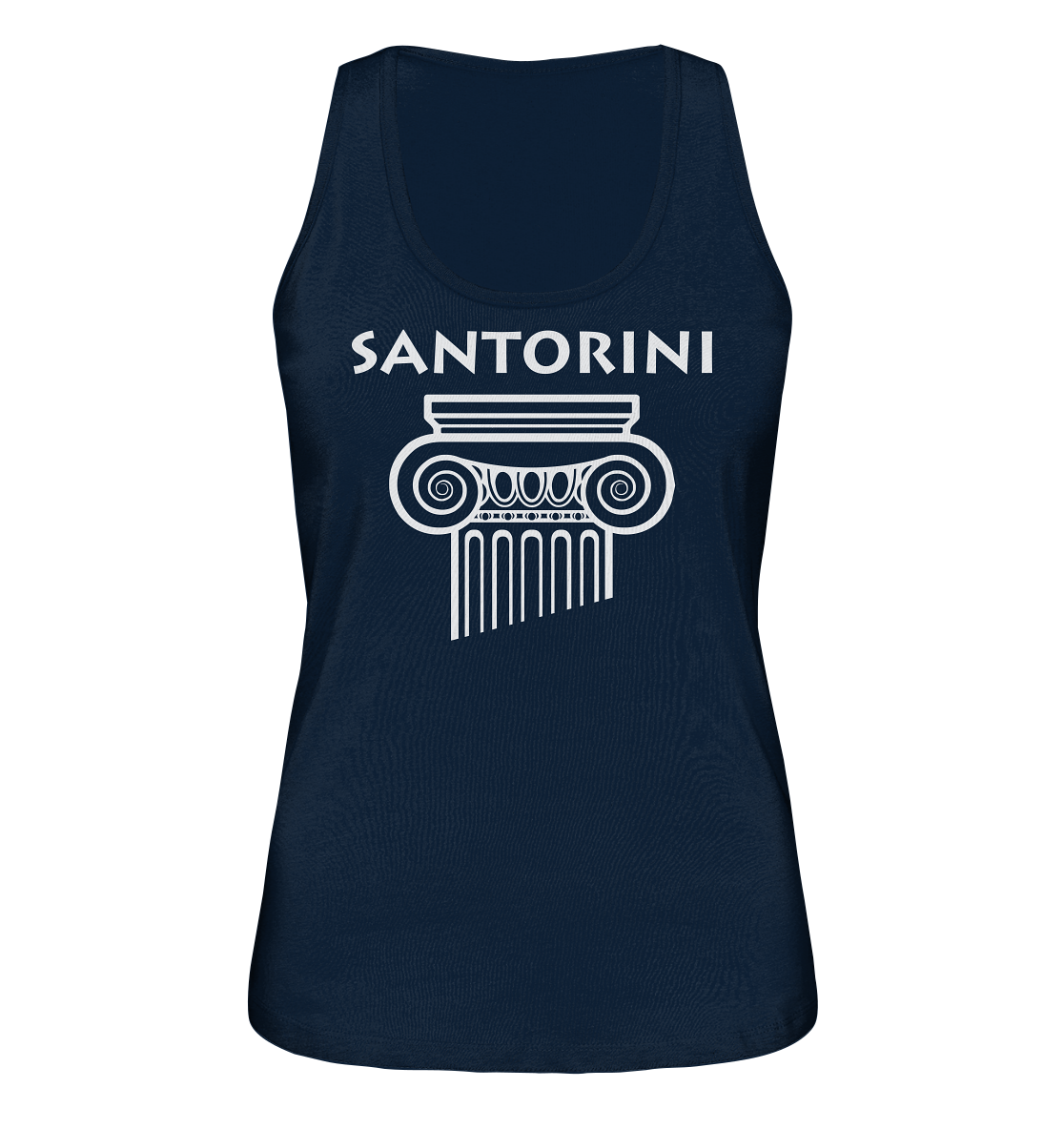Santorini Greek Column Head - Ladies Organic Tank Top