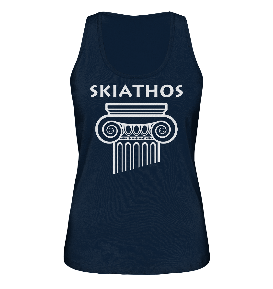 Skiathos Greek Column Head - Ladies Organic Tank Top