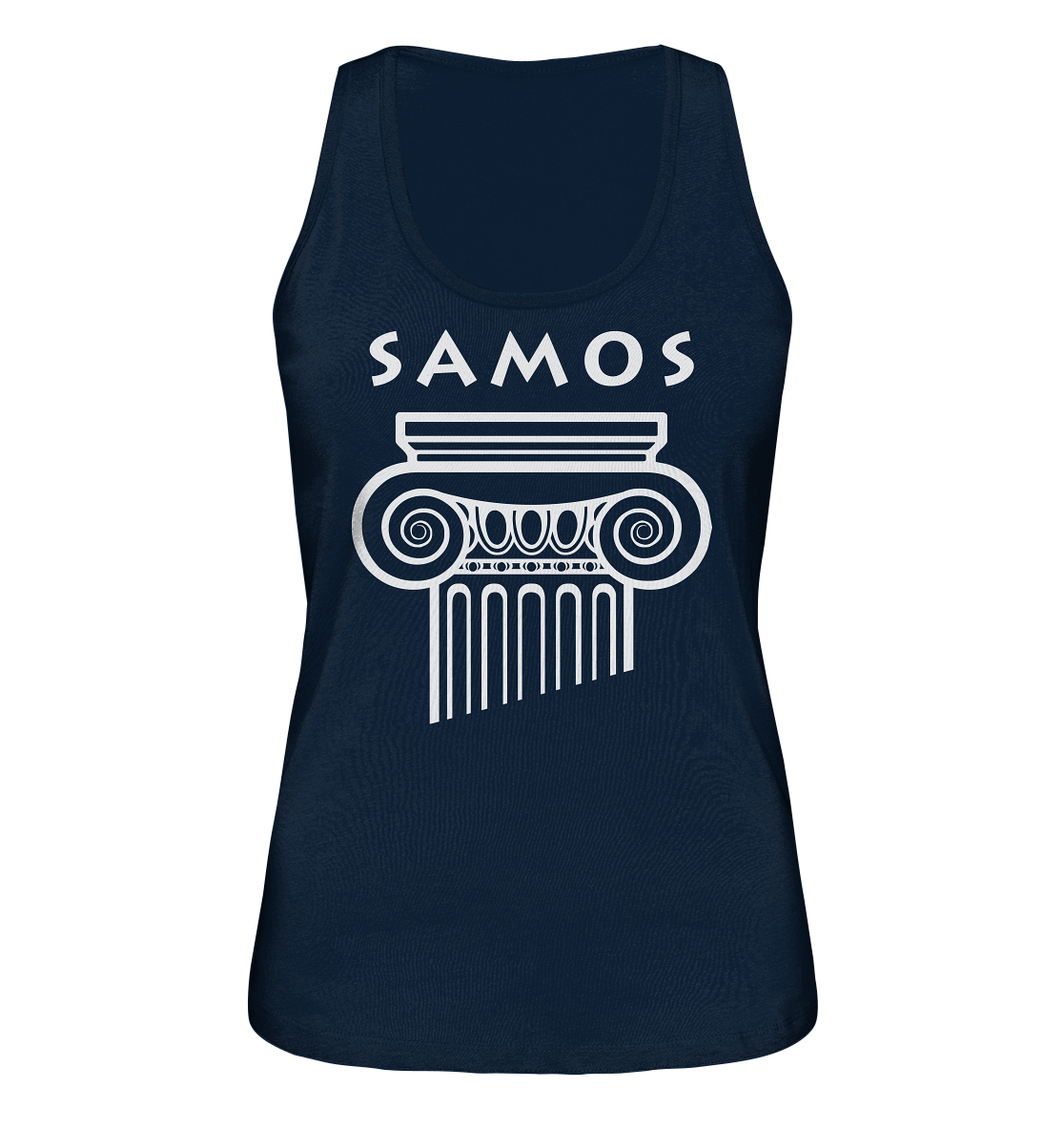 Samos Greek Column - Ladies Organic Tank Top