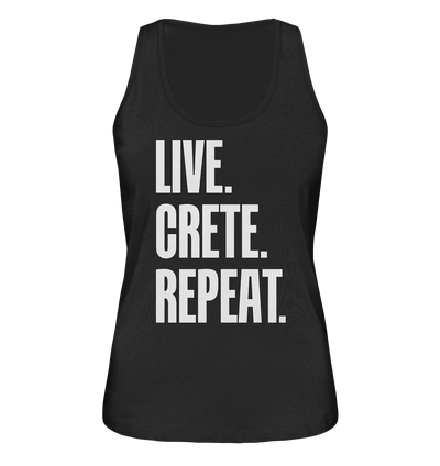 LIVE. CRETE. REPEAT. - Ladies organic tank top