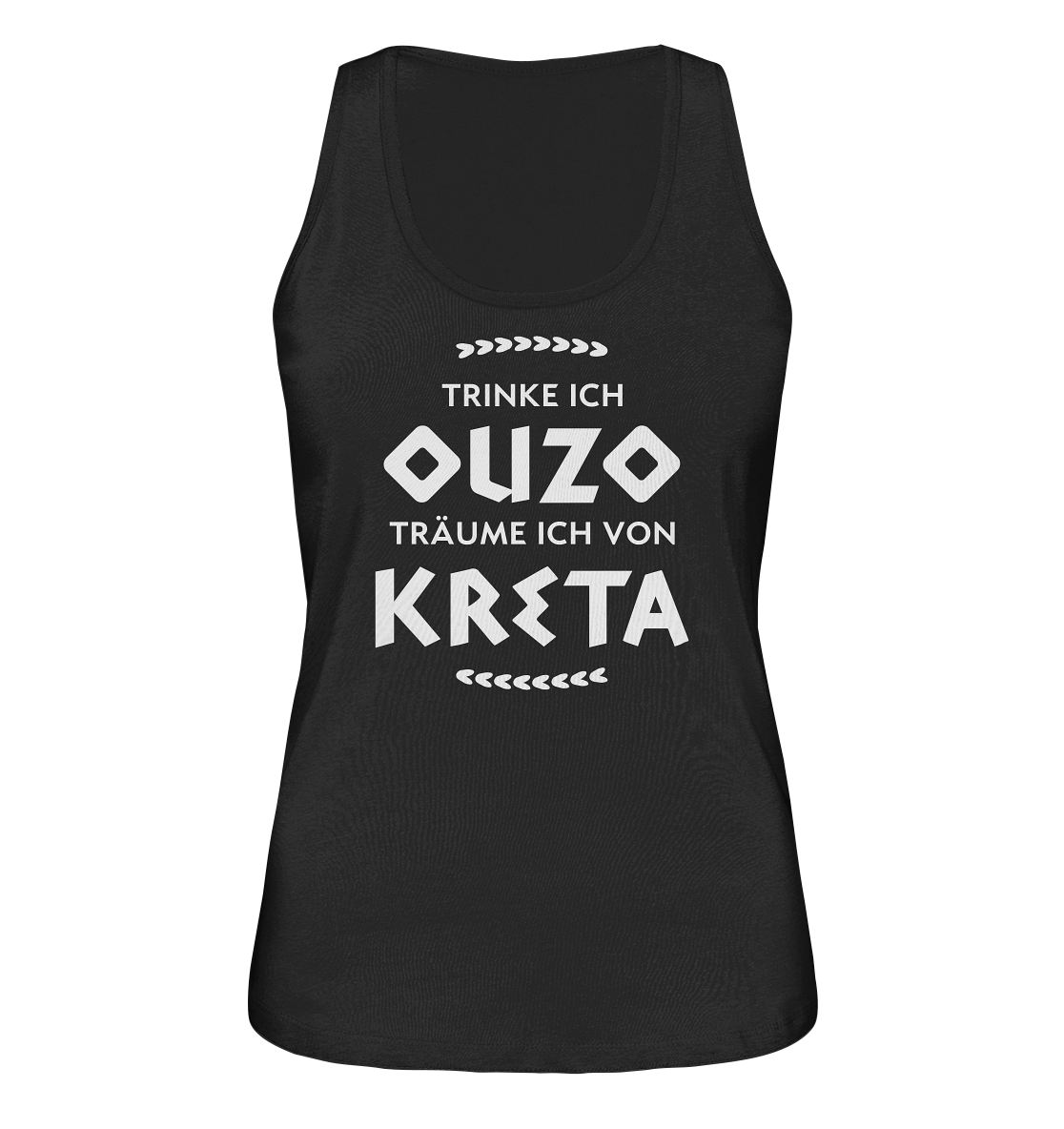 When I drink Ouzo I dream of Crete - Ladies Organic Tank Top