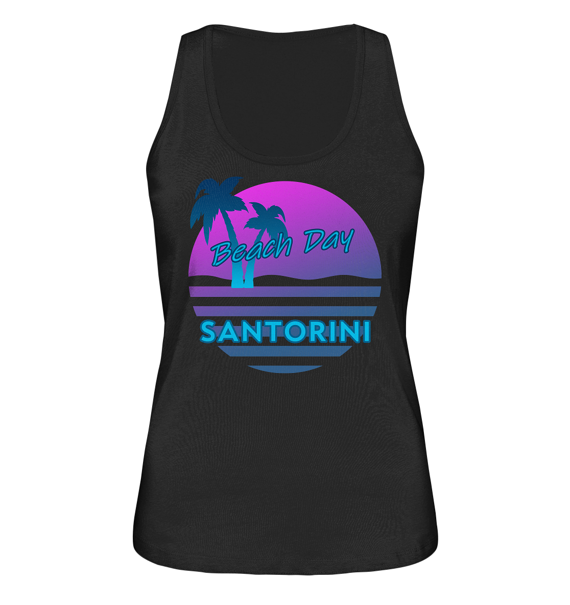 Beach Day Santorini - Ladies Organic Tank Top