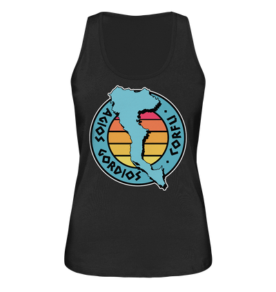 Corfu Agios Gordios Silhouette Stempel farbig - Ladies Organic Tank-Top